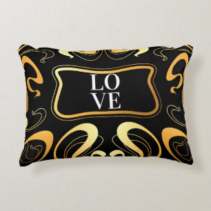 Coussins Décoratifs Amour Jaune Abstrait