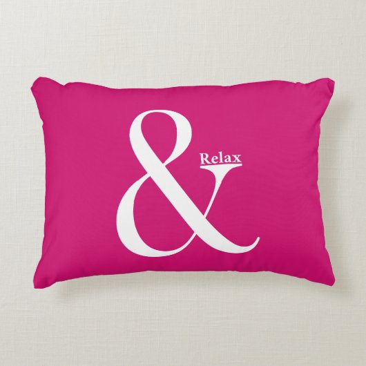 Coussins Décoratifs Ampersand Et Relax (Devant)