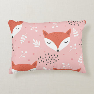 Coussins Décoratifs Amusement Fox : Motif de forêt mignon