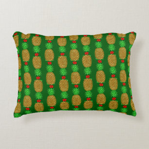Coussins Décoratifs Ananas de Noël Tropical Noël chaud Noël Gre
