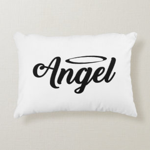 Coussins Décoratifs Angel Art Cool Texte Graphique Mot Texte Art Cute