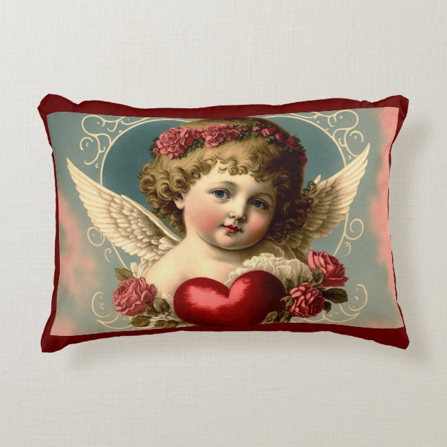 Coussins Décoratifs Angel With Heart Accent Pillow (Devant)