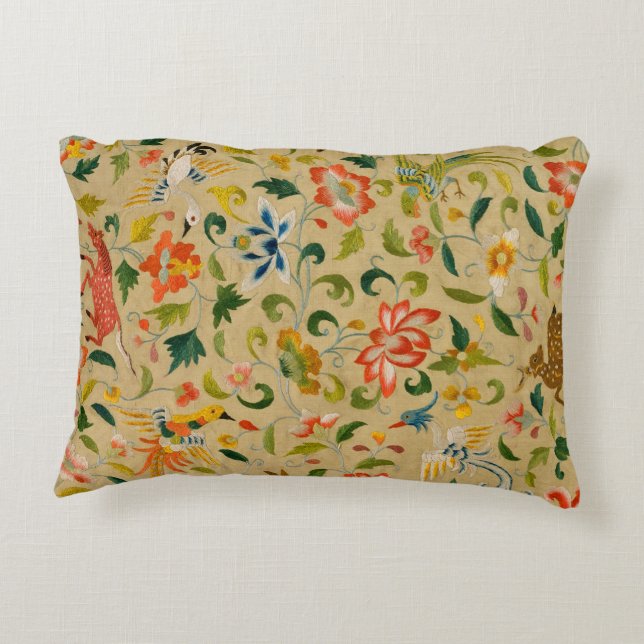 Coussins Décoratifs Animal Antique Cheval Oiseau Deer Rabbit (Dos)