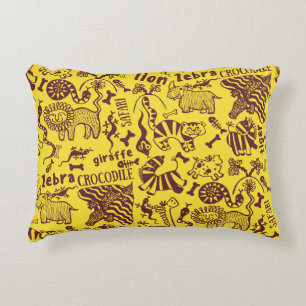 Coussins Décoratifs Animaux africains : Motif culturel sans peau.