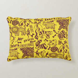 Coussins Décoratifs Animaux africains : Motif culturel sans peau.