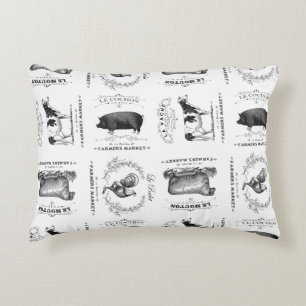 Coussins Décoratifs animaux de ferme vintages