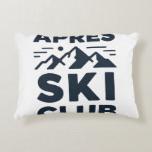 Apres Ski Club Mountain Logo - Custom Mens Winter 