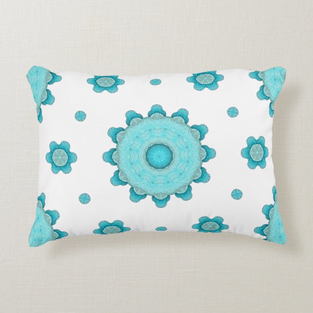 Coussins Décoratifs Aqua Bloom (Devant)