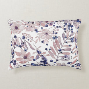 Coussins Décoratifs Aquarelle Art Botanique Amour Eucalyptus Myrtille