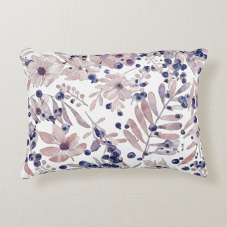 Coussins Décoratifs Aquarelle Art Botanique Amour Eucalyptus Myrtille