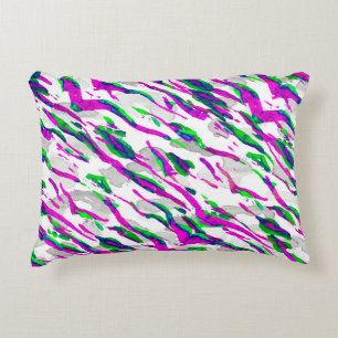 Coussins Décoratifs Aquarelle Camouflage Design. Carrelage Safari Abst