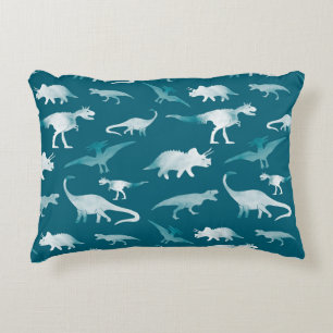 Coussins Décoratifs Aquarelle de dinosaure : Motif textile