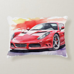 Coussins Décoratifs Aquarelle de voiture