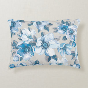 Coussins Décoratifs Aquarelle en fleurs de cerisier : Pommier sans cou