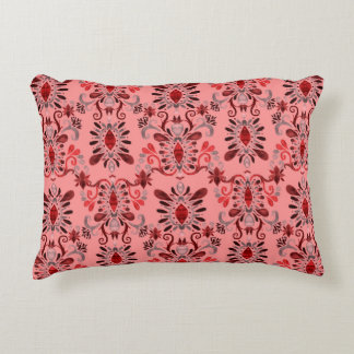 Coussins Décoratifs Aquarelle en motif transparent avec ikat. Tie tein