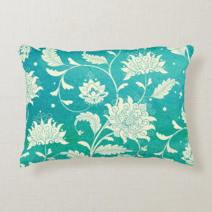 Coussins Décoratifs Aquarelle florale de porcelaine chinoise