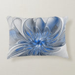 Coussins Décoratifs Aquarelle gris bleu Abstrait Fractal Art Flower<br><div class="desc">Une fleur d'imaginaire unique aux tons bleu et gris,  abstraite et élégante. Design inhabituel pour votre coussin à accent fleuri décoratif et plus encore.</div>