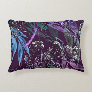 Coussins Décoratifs Aquarelle motif sans couture. Branche avec la baie