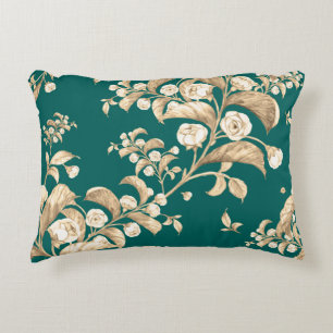 Coussins Décoratifs Aquarelle motif transparent des branches fleuries,