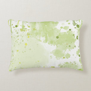 Coussins Décoratifs Aquarelle Plaques Vert et Sage