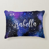 Coussins Décoratifs Aquarelle violet Univers (Devant)