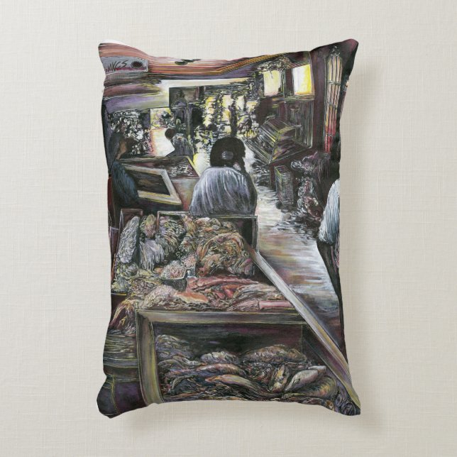 Coussins Décoratifs Aquatique, mais baisée avec Desert Wind, Jérusalem (Devant(Vertical))