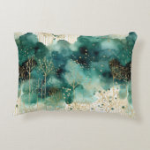 Coussins Décoratifs Arbres Vert Doré avec Oiseaux Noël (Dos)