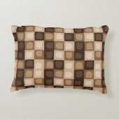 Coussins Décoratifs Arc géométrique aztèque moderne boho marron (Dos)