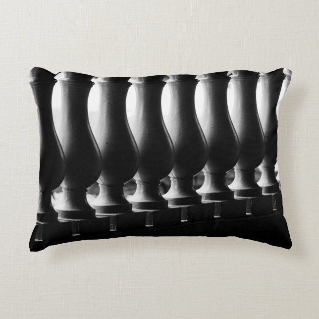 Coussins Décoratifs Architecture en noir et blanc (Devant)