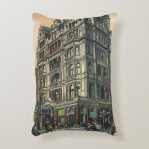 Coussins Décoratifs Architecture vintage de l'hôtel Queens Leicester S