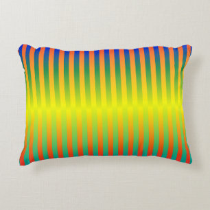 Coussins Décoratifs Arcs-en-ciel foncés et clairs (bandes)