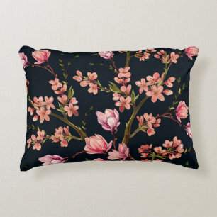 Coussins Décoratifs Arrière - plan à motif floral sans couture dessiné