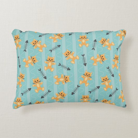 Coussins Décoratifs arrière - plan avec chats (Devant)