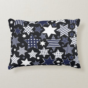 Coussins Décoratifs Arrière - plan motif transparent avec starspat sty
