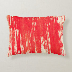 Coussins Décoratifs Arrière - plan rouge Abstrait de l'aquarelle