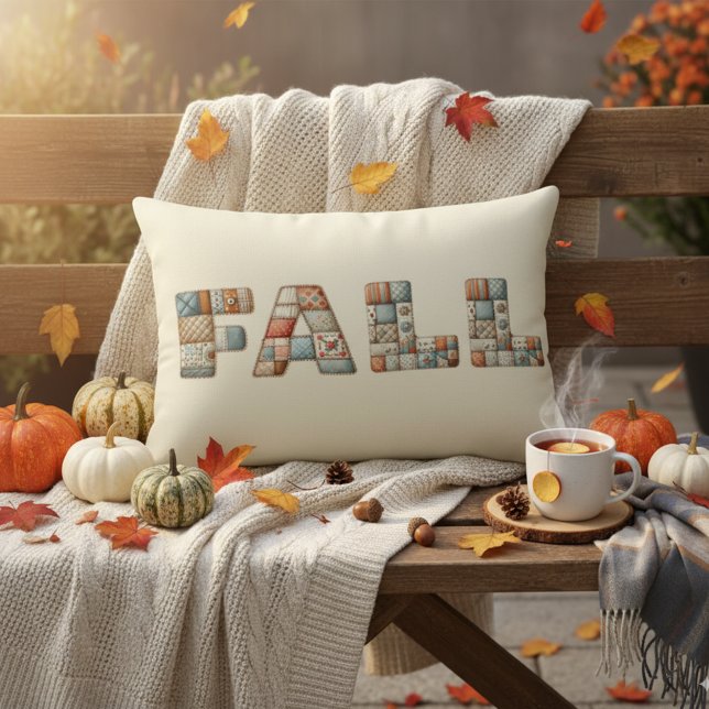 Coussins Décoratifs Art alphabet créatif Faux Patchwork (Créateur téléchargé)