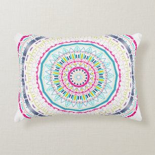 Coussins Décoratifs Art de mandala coloré vibrant