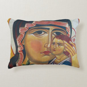 Coussins Décoratifs Art de Marie Mère et Jésus