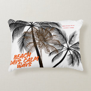 Coussins Décoratifs Art de motivation de palmier – Entièrement personn