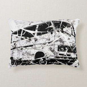 Coussins Décoratifs Art de rue urbain Abstrait Fourgonnette vintage br