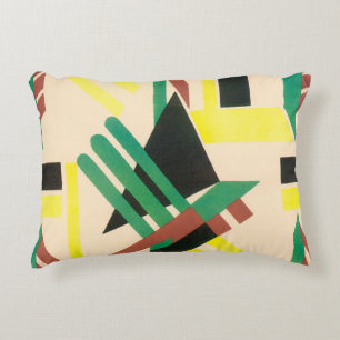 Coussins Décoratifs Art Déco Vintage Pochoir Jazz Formes Géométriques