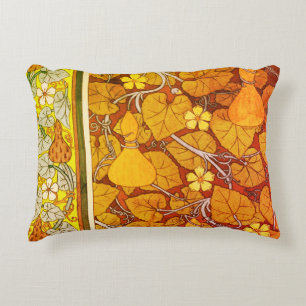 Coussins Décoratifs Art nouveau floral gourde élégant automne vert ora