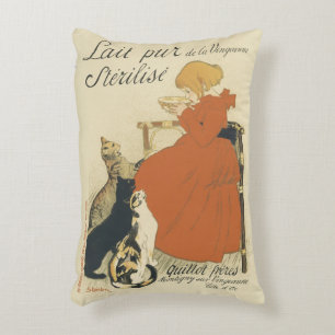 Coussins Décoratifs Art nouveau victorien vintage, Jeune fille avec ch
