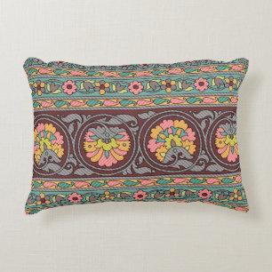 Coussins Décoratifs Art traditionnel Mughal frontière, motif, fleur, g