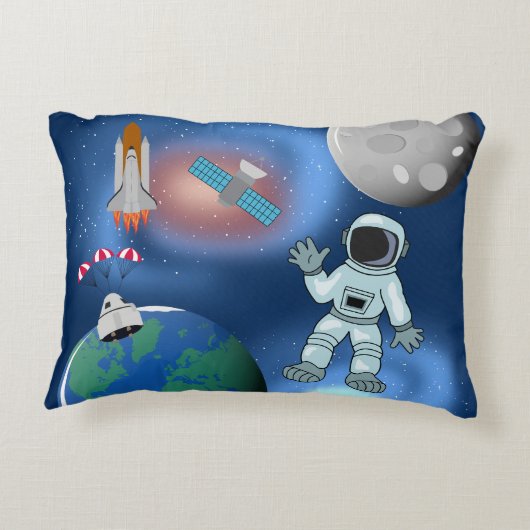 Coussins Décoratifs Astronaut dans l'espace Galaxie Thème (Dos)
