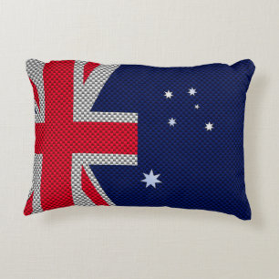 Coussins Décoratifs Australie Drapeau Design en fibre de carbone Style