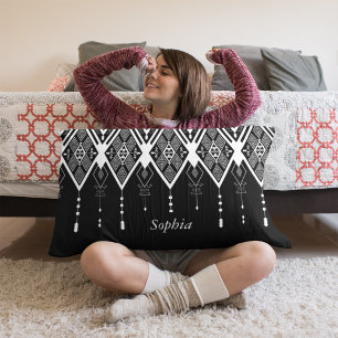 Coussins Décoratifs Autochtone Américain Noir Et Blanc
