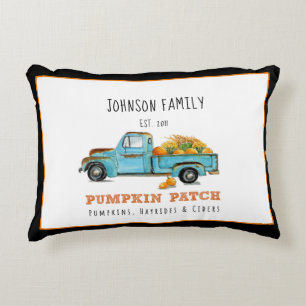 Coussins Décoratifs Automne citrouille Patch Retro camion personnalisé