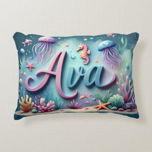 Coussins Décoratifs Ava Nom Océan Thème Décoratif Mer Vie