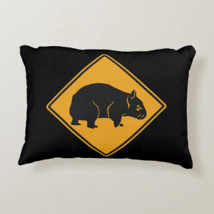 Coussins Décoratifs Avertissement Wombat Crossing